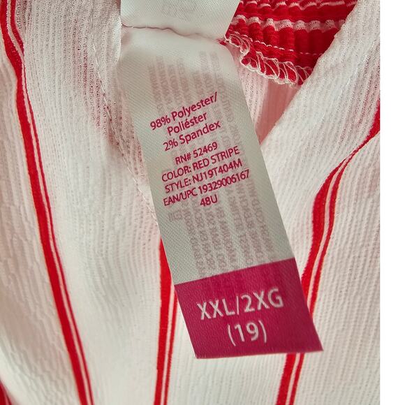 NO BOUNDARIES Striped Tie Front Top Womens Size XXL *NWT - Picture 4 of 4